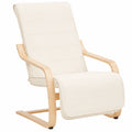 Homestyle4u Relaxsessel Liegefunktion mit Armlehne in Beige Creme