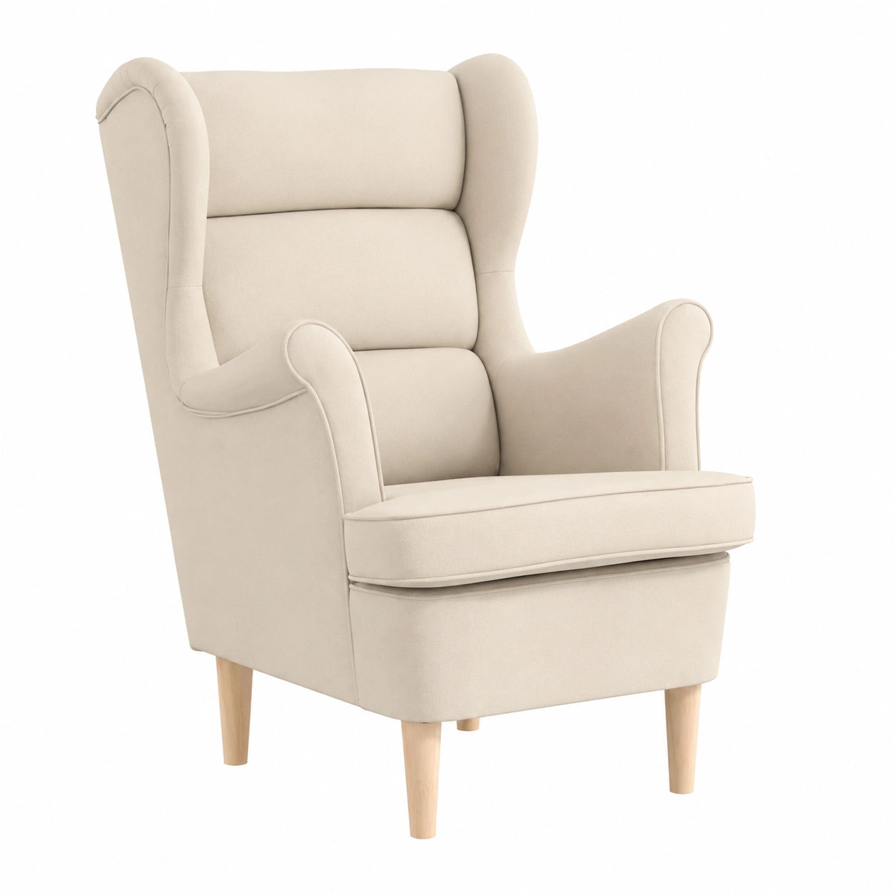 Moderner Leinen-Loungesessel Weiß, 74x84x100 cm – Komfortabler Relaxsessel für Wohnzimmer und Schlafzimmer