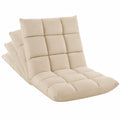 Tectake® Faltbarer XXL Relaxsessel mit Verstellbarer Rückenlehne - Beige