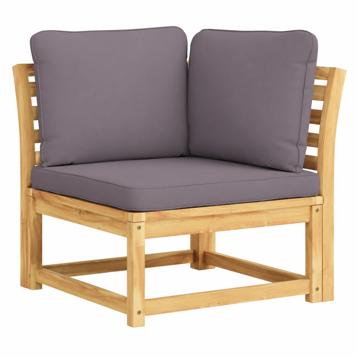 Holz Ecklounge Set für Garten und Balkon, Outdoor Loungemöbel