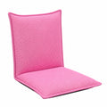 Klappbarer Bodensessel mit 6-stufig verstellbarer Rückenlehne, gepolstertes Meditationssofa in Rosa