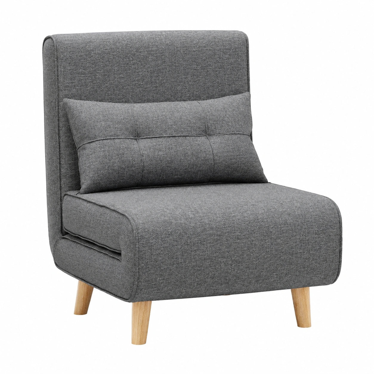 Bealife Klappbarer Relaxsessel mit Schlaffunktion, Liegesessel für Wohnzimmer & Schlafzimmer, Dunkelgrau