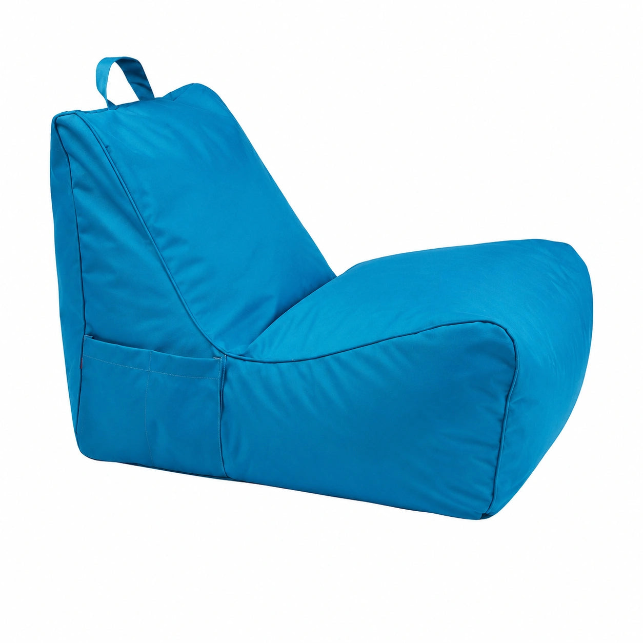 Ecopuf - Outdoor Sitzsack mit Tasche und Griff - Robuster Relaxsessel in Hellblau