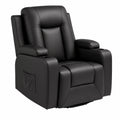 Komfortabler Relaxsessel mit Liege- und Drehfunktion, belastbar bis 150 kg, Braun