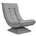 Casaria® Verstellbarer 360° Drehstuhl bis 150kg, Polsterung, Klappbare Rückenlehne, Grau